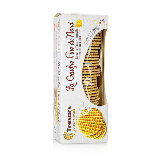 Barsnack Tresors - La gaufre fine, søde franske smørvafler, 220 g Smørvaffel, 220 g