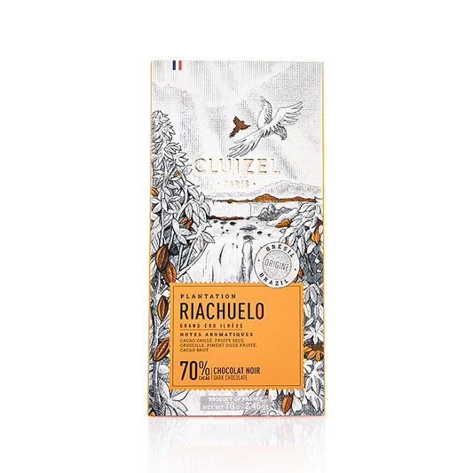 Plantage-chokoladebar Riachuelo, 70 % mørk, Michel Cluizel (12159), 70 g