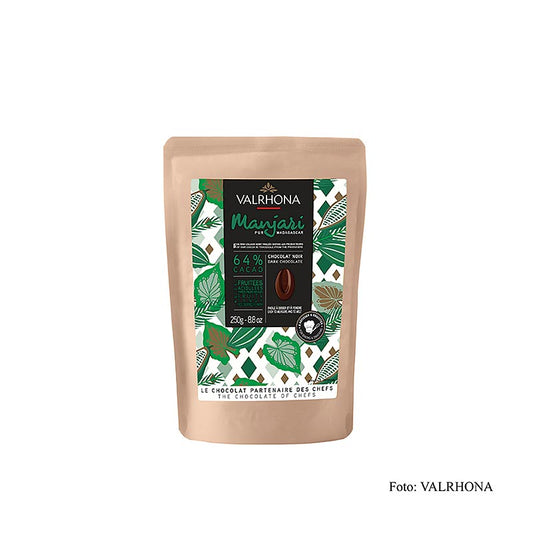 Valrhona Manjari, mørk chokolade 64%, Callets, 250 g