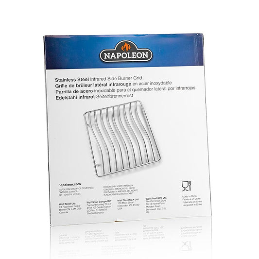 Napoleon grilltilbehør - Sidebrænderrist, rustfrit stål, til SIZZLE ZONE, lille, 1 stk.