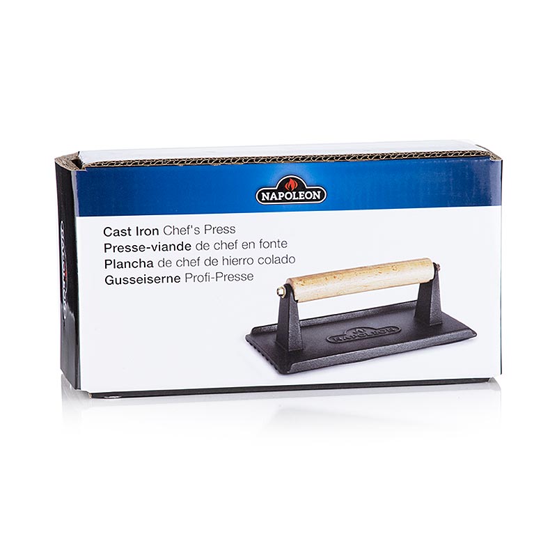 Napoleon grilltilbehør - Kødvægt &amp; burgerpresse, støbejern, 21x11cm, 1 stk.