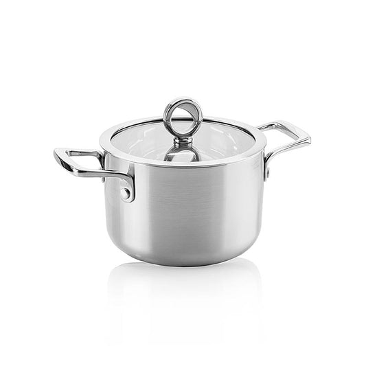 Olavson kasserolle med kobberkerne, med låg, 16 cm, 2 l, til alle komfurtyper, 1 stk.