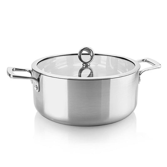 Olavson kasserolle med kobberkerne, med låg, 26 cm, 5,8 l, til alle komfurtyper, 1 stk.