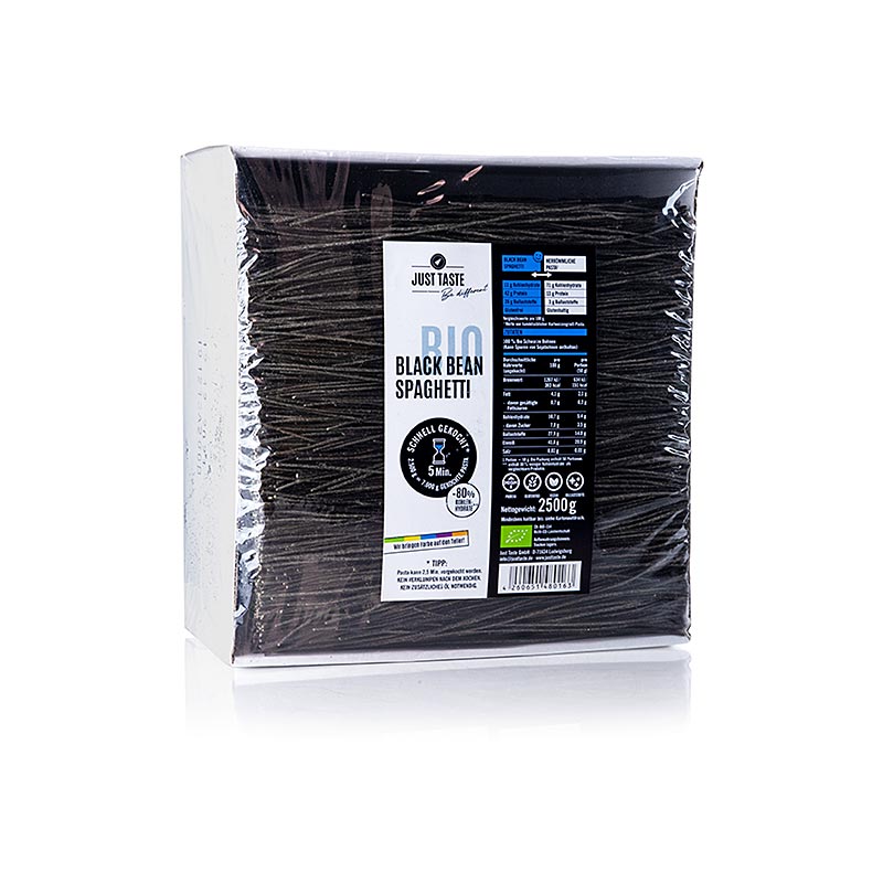 Just Taste Black Bean Spaghetti, glutenfri, økologisk, 2,5 kg