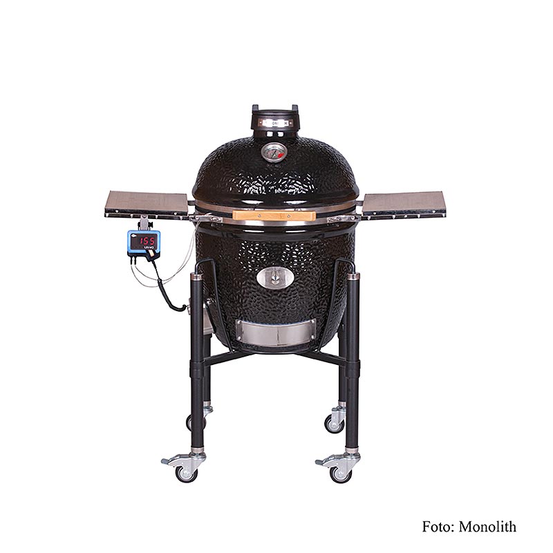 Monolith - Grill Classic BBQ GURU PRO 2.0, black, Keramikkohlegrill + Zubehör, 1 St