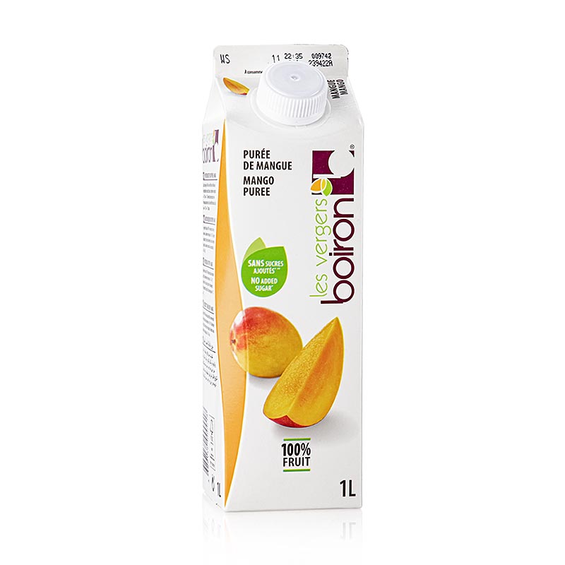 Boiron mangopuré, pasteuriseret, 100% frugt, 1 l