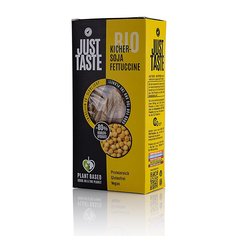 Just Taste kikærte fettuccine, glutenfri, økologisk, 250 g