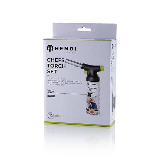 Gasbrænder (creme brulee-brænder), inkl. patron, Hendi (ny model), 1 stk.