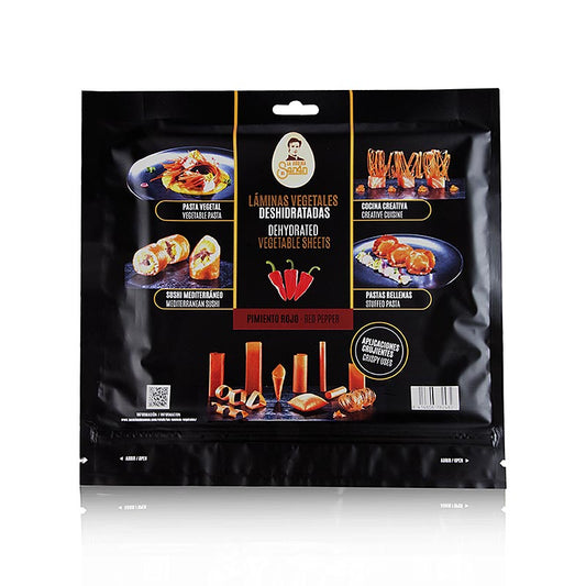 Vegetarisk spiseligt papir "Paprika", La Cocina de Senén, 220 g, 10 ark