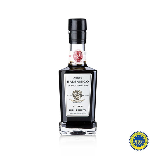 Aceto Balsamico di Modena IGP/PGI, sølv, 8 år, Malpighi, 250 ml