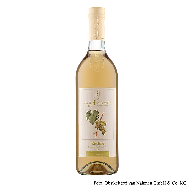 Riesling-druesaft, 100 % direkte presset, van Nahmen, økologisk, 750 ml