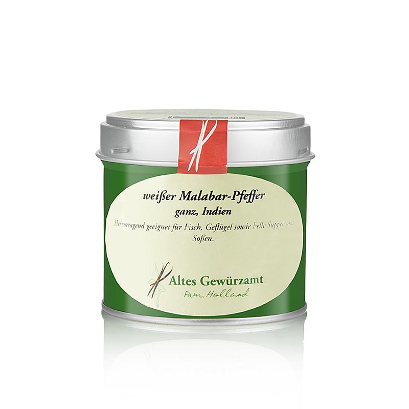 Malabarpeber, hvid, hel, Altes Gewürzamt, 80 g