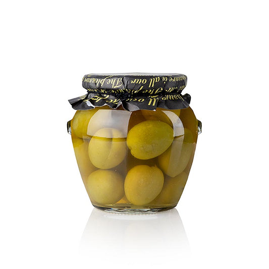 Grüne Oliven, Gordal, mit Kern, Torremar, 580 g
