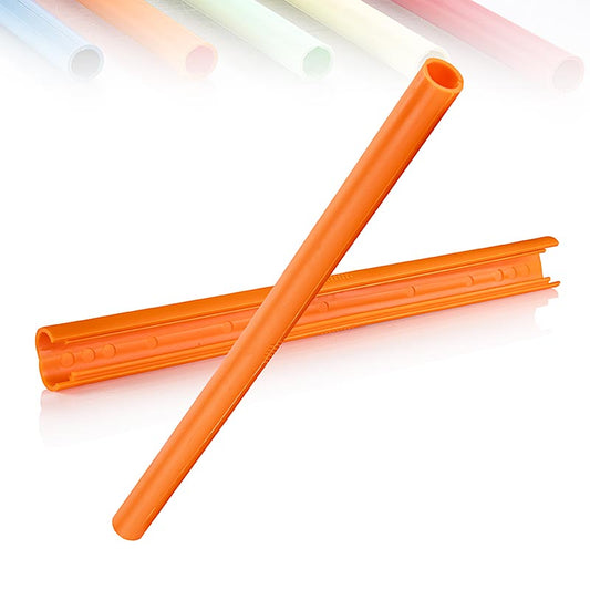 ClickStraw - Genanvendeligt sugerør, orange, 10 stk.