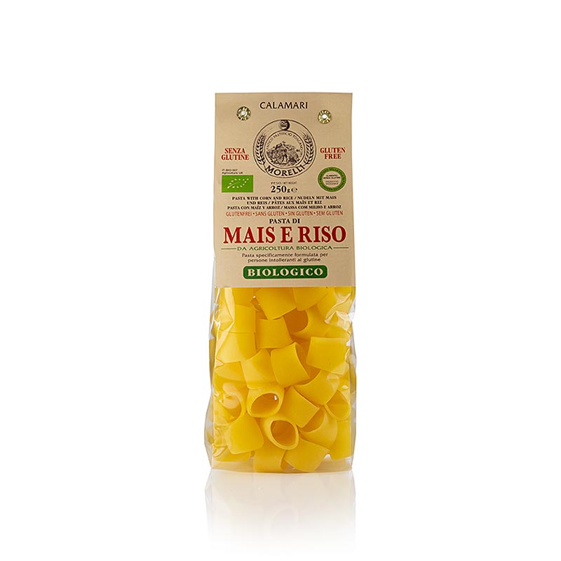 Calamari-pasta lavet af ris og majs (glutenfri), Morelli 1860, økologisk, 250 g