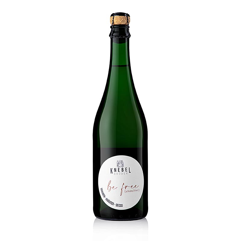 "Be Free" drue- og urtesecco, alkoholfri, Knebel-brødrene, 750 ml