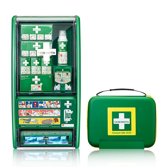 First Aid &amp; Burn Station Set, DIN 13157, førstehjælpskasse (51011008), Cederroth, 1 stk.