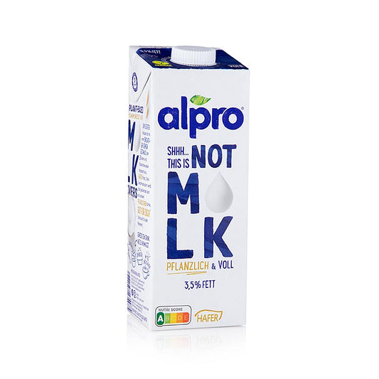 NOT MLK, plantebaseret mælkealternativ lavet af havre, 3,5 % fedt, alpro, 1 liter