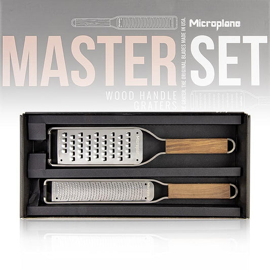 Microplane gavesæt "Master Series Set", zester rivejern + slicer, 2 stk.