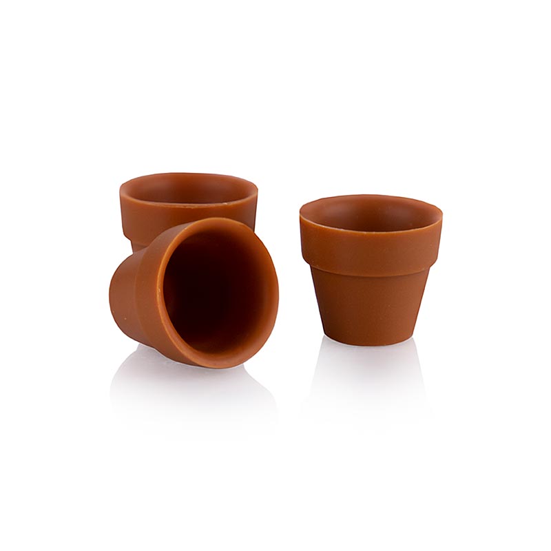 Chokoladeform Flower Pot mini, sødmælk, 25x28mmm, dobla (18139), 132 g, 24 stk.