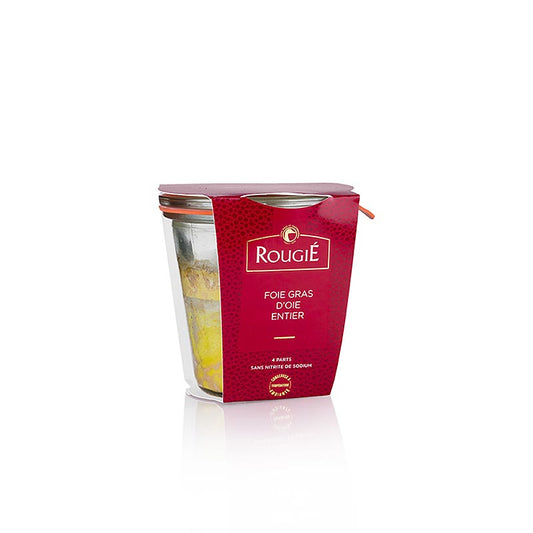 Gåsefoie gras entier, fuldt konserveret, Rougie, 180 g