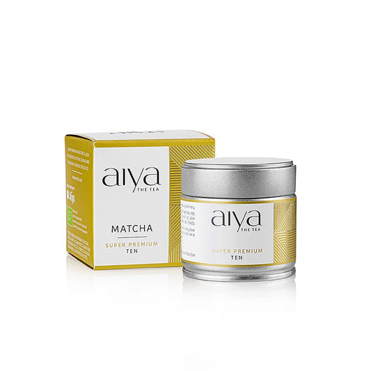 AIYA Matcha Ten, grøn te i SUPER premium ceremonikvalitet, økologisk, 30 g