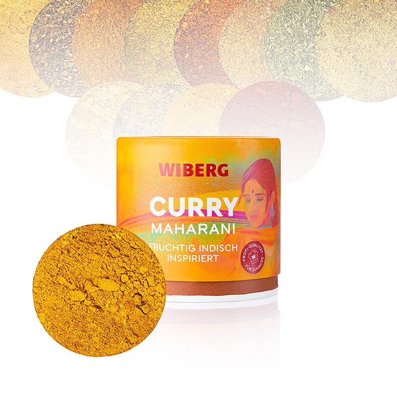 Wiberg Curry Maharani, frugtagtig indisk-inspireret krydderiblanding, 65 g