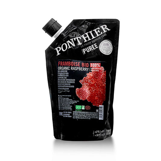 Ponthier hindbærpuré, 100%, økologisk, 1 kg