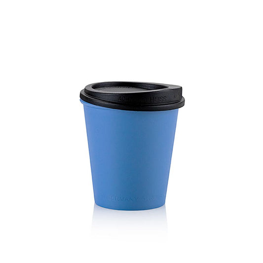 GreenDish genanvendelig kaffekop "ToGo", 200 ml, blå med låg, 100 stk.