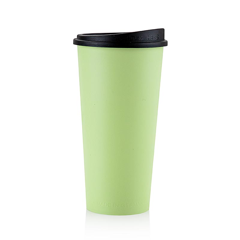 GreenDish genanvendelig kaffekop "ToGo", 400 ml, grøn med låg, 90 stk.