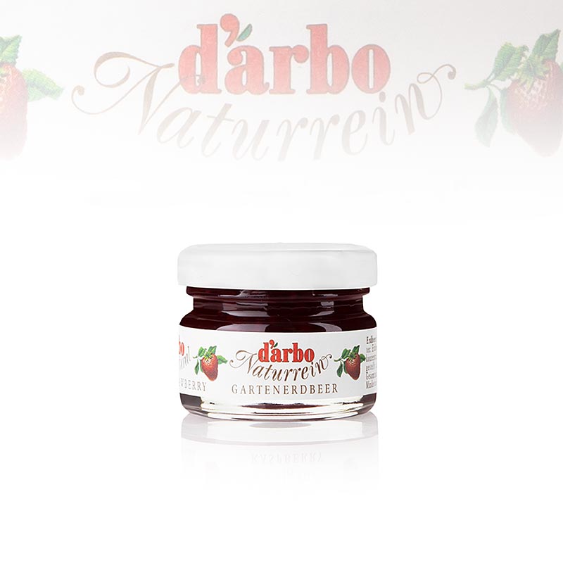 darbo - Jordbærmarmelade ekstra, portionsglas, 1,68 kg, 60 x 28g