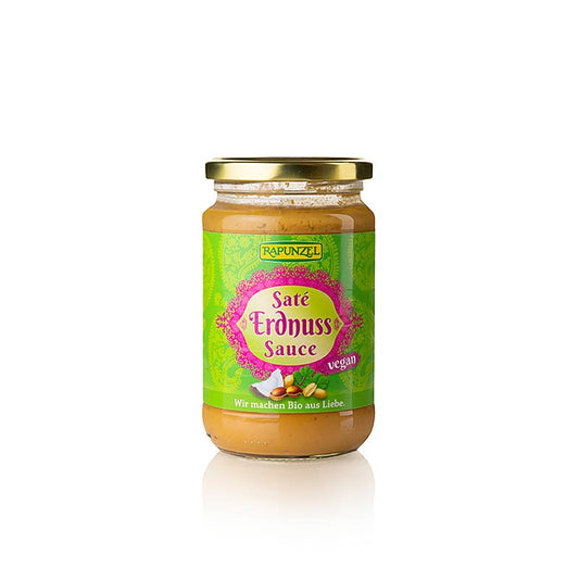 Sate peanutsauce, vegansk, Rapunzel, økologisk, 330 ml