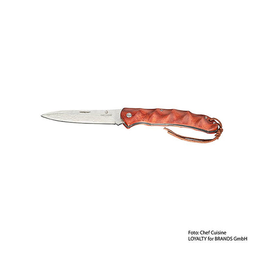 Damaskus lommekniv, i trææske, Chef Cuisine, 1 stk.