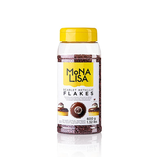 Mini Chocoflakes - Chokoladeflager Scarlet Metallic, Mona Lisa (CHK-VS-22124E0), 600 g