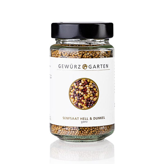Gewürzgarten sennepsfrø, lyse &amp; mørke, 160 g