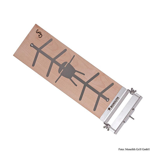 Monolith - Flamme-laksebræt, bøgetræ &amp; rustfrit stål (206020), 1 stk.