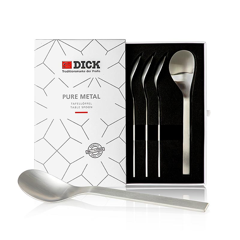 Dick Steak &amp; Table Spoon Set, ren metal, passer til steakknive 59805, 4 stk.