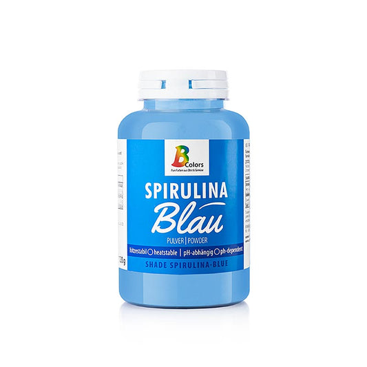 BColors madfarve - spirulina blå, pulver, fedt- og vandopløselig, vegansk, 120 g