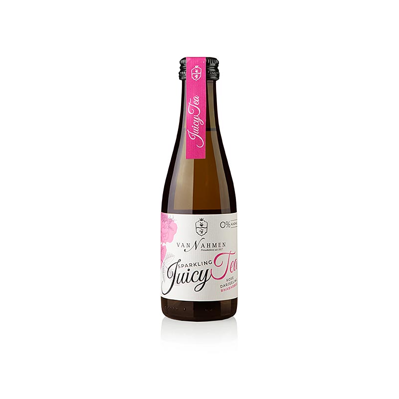 Sparkling Juicy Tea Rose - Darjeeling Tea - Rhubarb, van Nahmen, økologisk, 200 ml