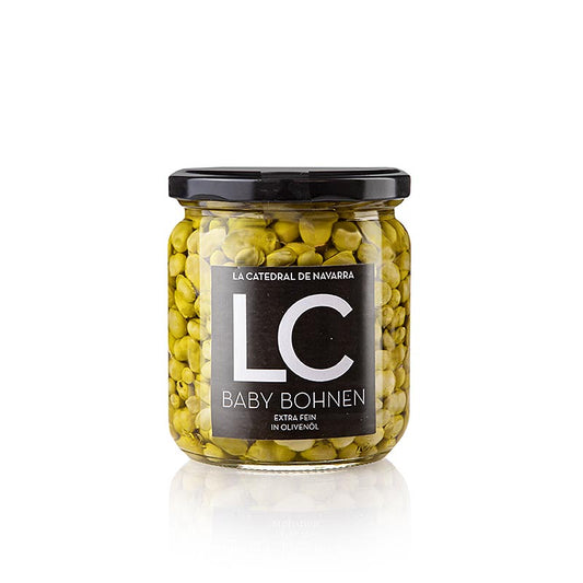 Habitas extrafinas - Babybønner i olivenolie, LC, 345 g