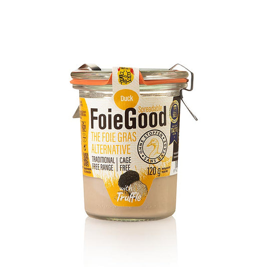 Andelever, (uden prop) smurt med trøffel, FoieGood, 120 g