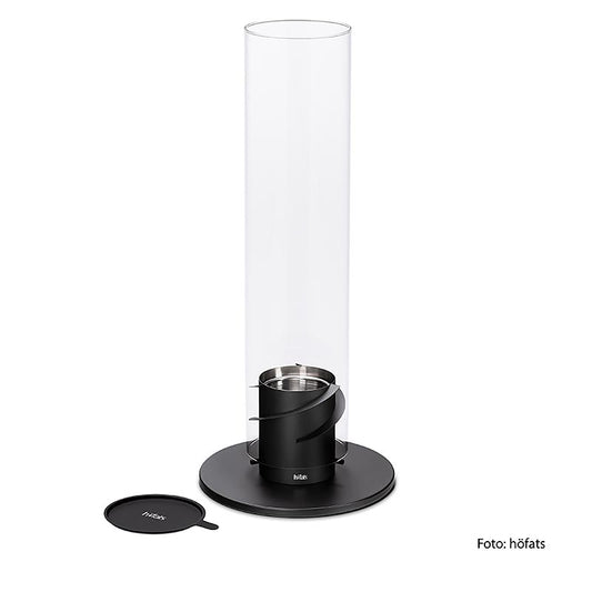 Höfats Tischfeuer SPIN 120, Schwarz (Windlicht, Gartenfackel) 1 St