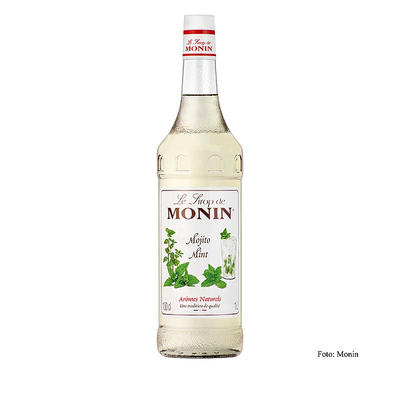 Monin Mojito Mint Syrup, hvid (med romsmag) 1:8, 1 l