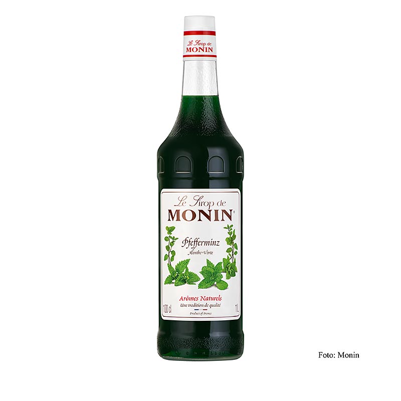 Monin pebermyntesirup, grøn 1:8, 1 liter