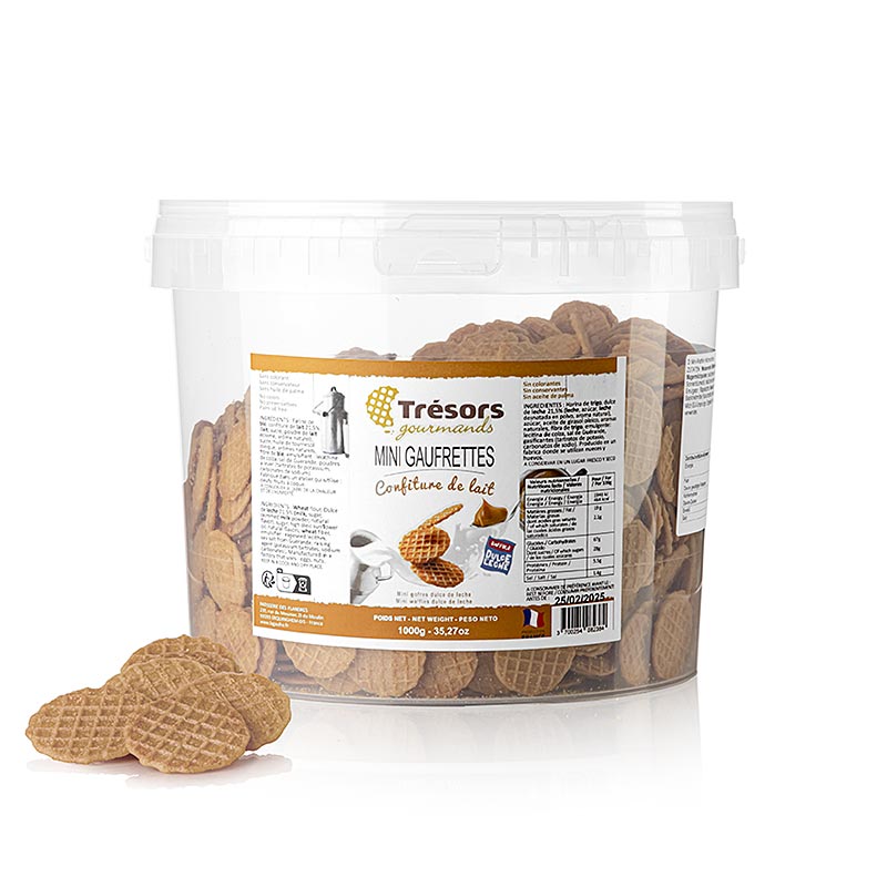 Barsnack Gaufrettes - franz. Mini-Waffeln mit Dulce de Leche (Karamell), 1 kg