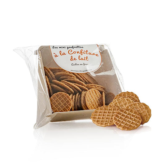 Barsnack Gaufrettes - Frankrig. Mini-vafler med dulce de leche (karamel), 50 g