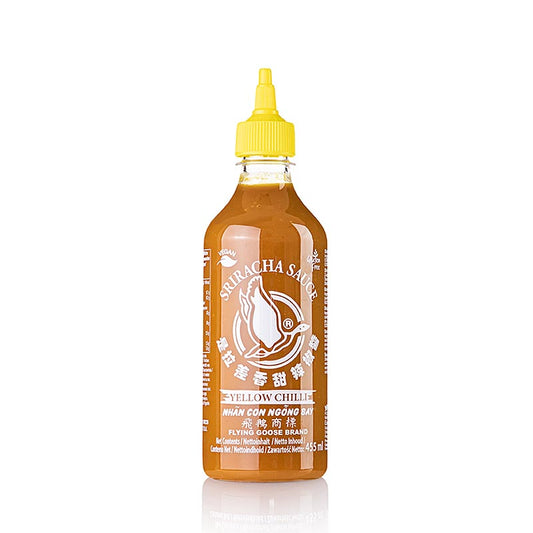 Sriracha chilisauce, lavet af gul chili, Flying Goose, 455 ml