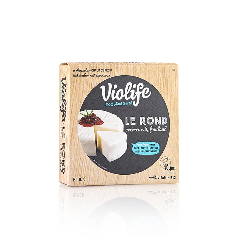 Violife - Le Rond, stykke, vegansk alternativ til blød ost (som Camenbert), 150 g