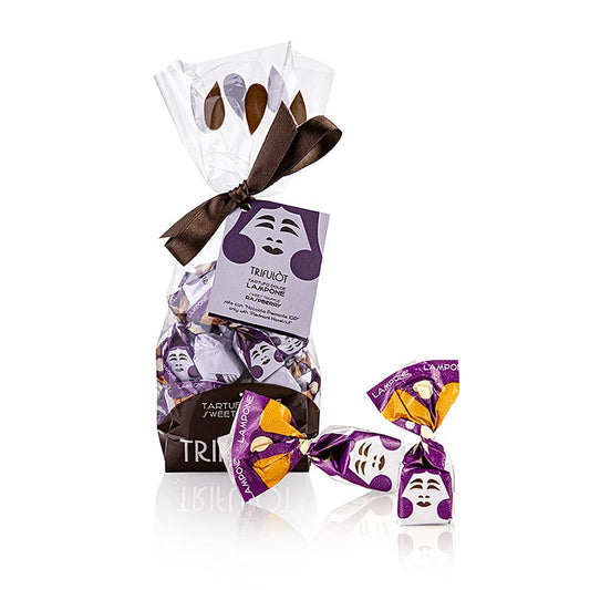 Tartuflanghe Mini trøffelpraliner "trifulòt", hindbær 180 g