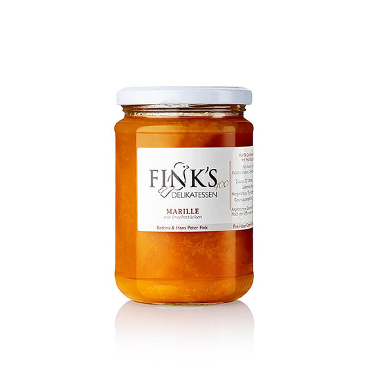 Abrikosmarmelade med frugtstykker, Fink´s Delikatessen, 400 g